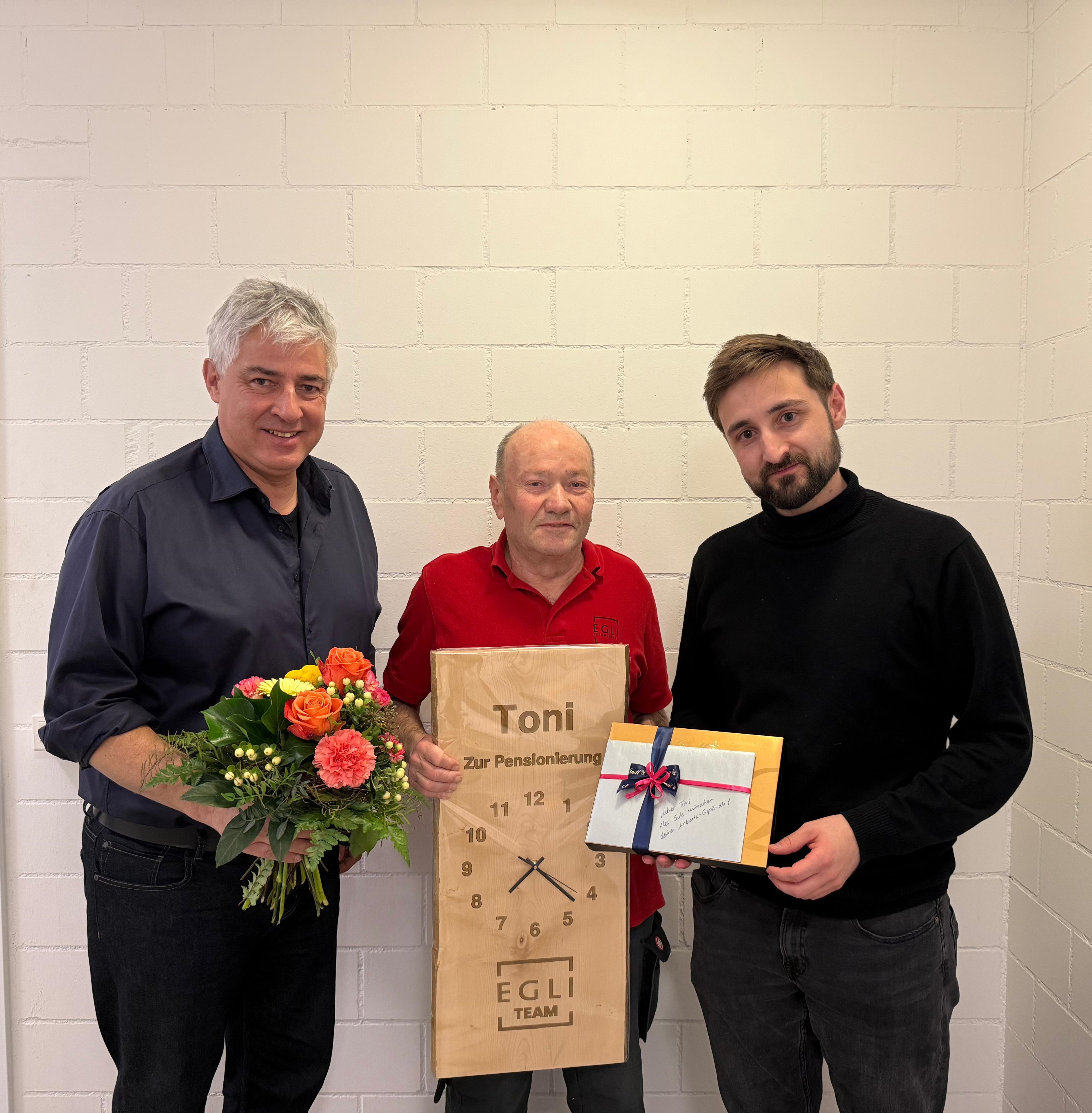 Pensionierung von Toni Schleiss