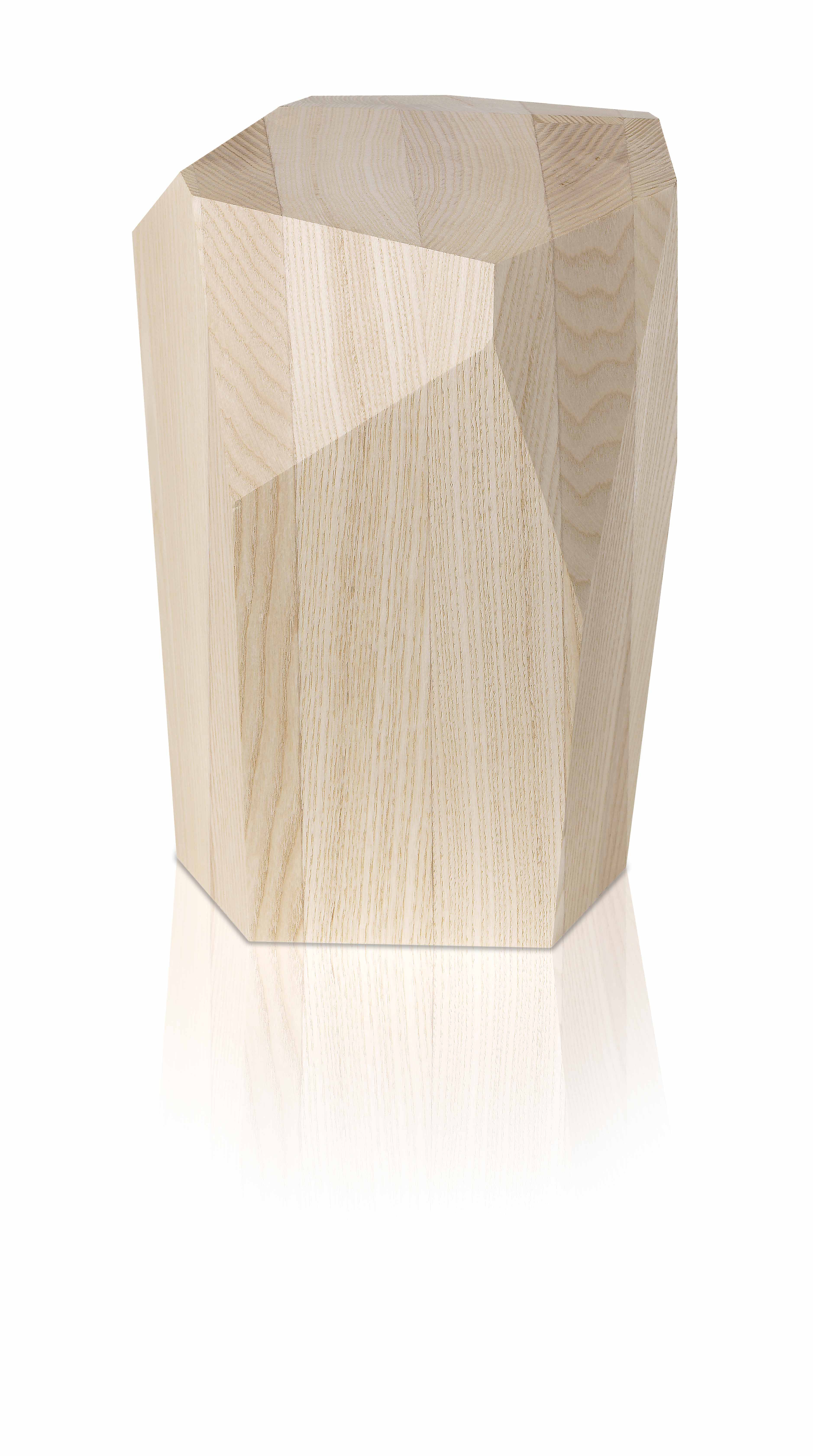 Holzurne Diamant, Esche, roh