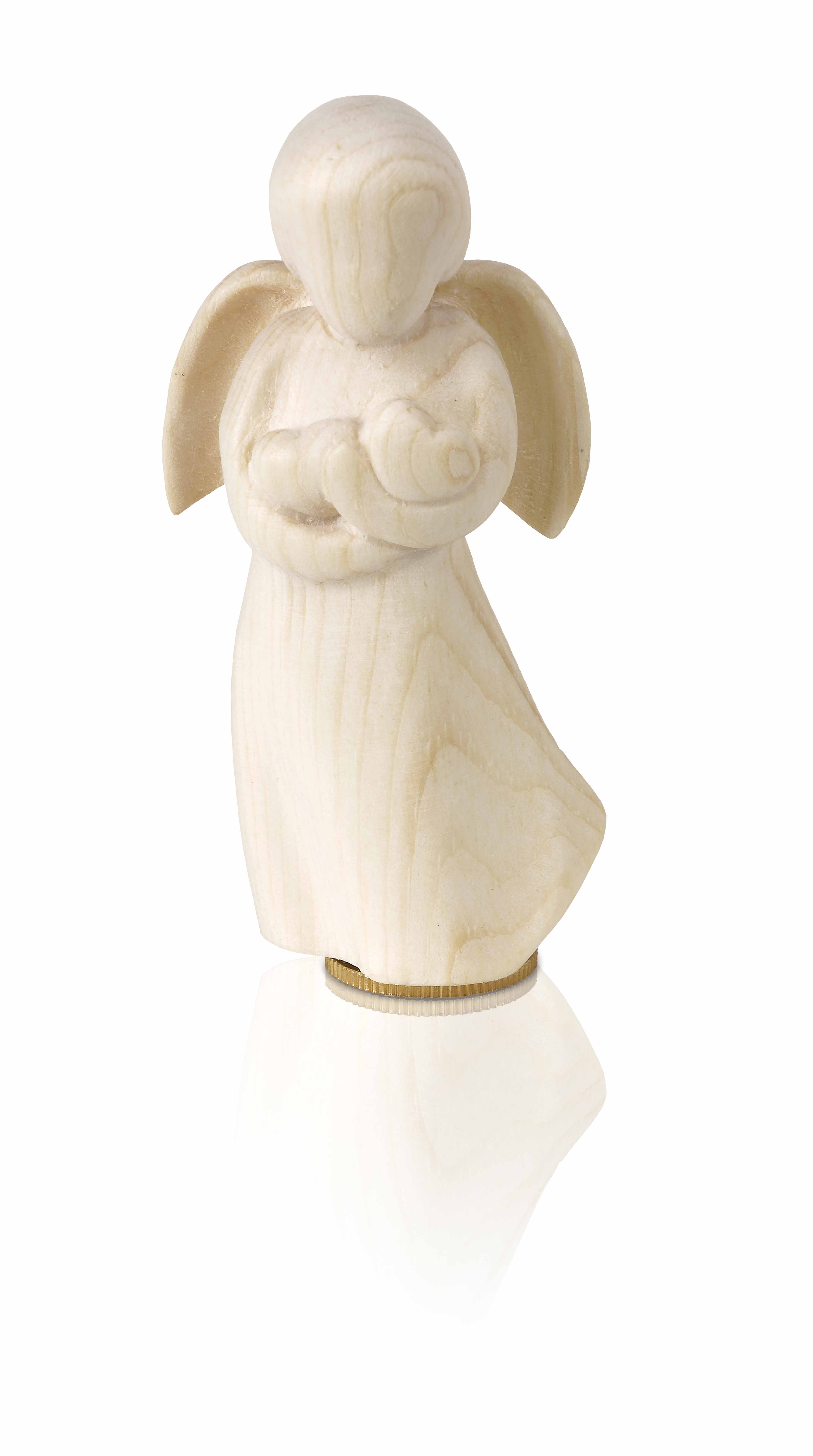 Holz Kleinurne Engel, Zirbel, Schraubverschluss