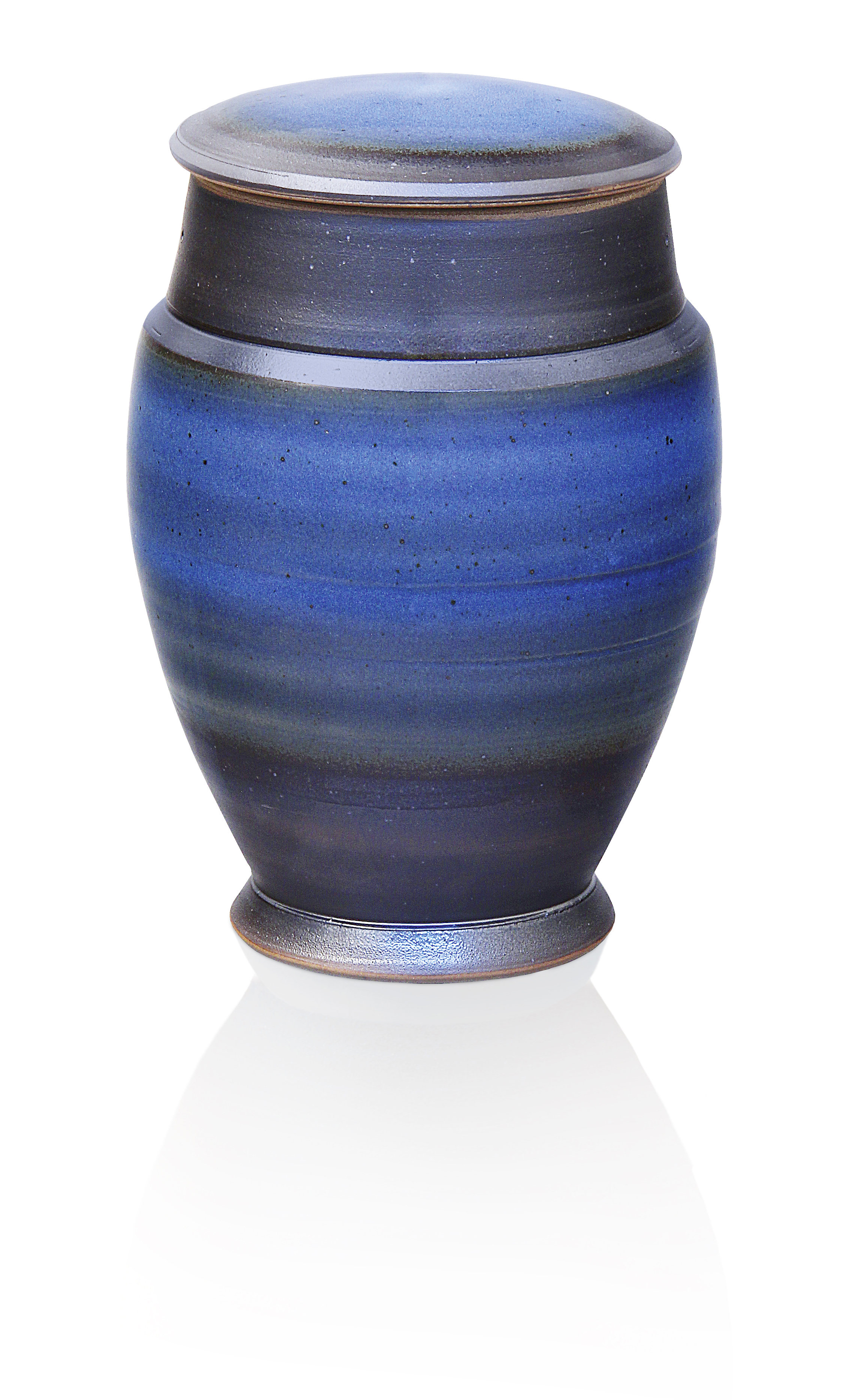 Tonurne, blau glänzend