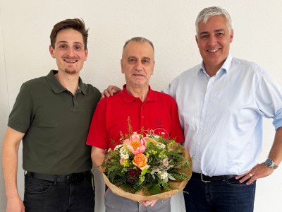 25-jähriges Dienstjubiläum von Zejadin Imeri