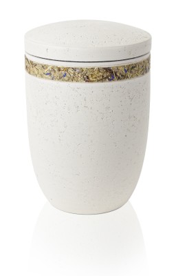 Ökourne, Steinoptik, beige mit Alpenwiesenband