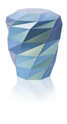 Ökourne, 3D-Druck, Effektlack mintgrün azorenblau