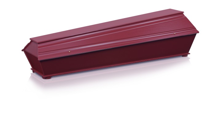 Tanne mit Kehlung bordeaux