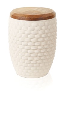 3D Keramikurne Traum, Deckel Apfelbaum, creme