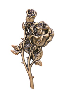 Emblem für Holzurne: Rosen