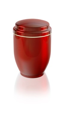 Stahlurne, Goldband, bordeaux, 3.0 L