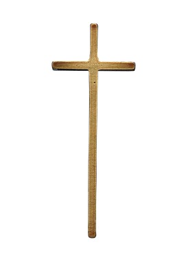 Emblem für Holzurne: Kreuz fein