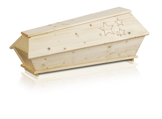 Massivholz mit Sternen